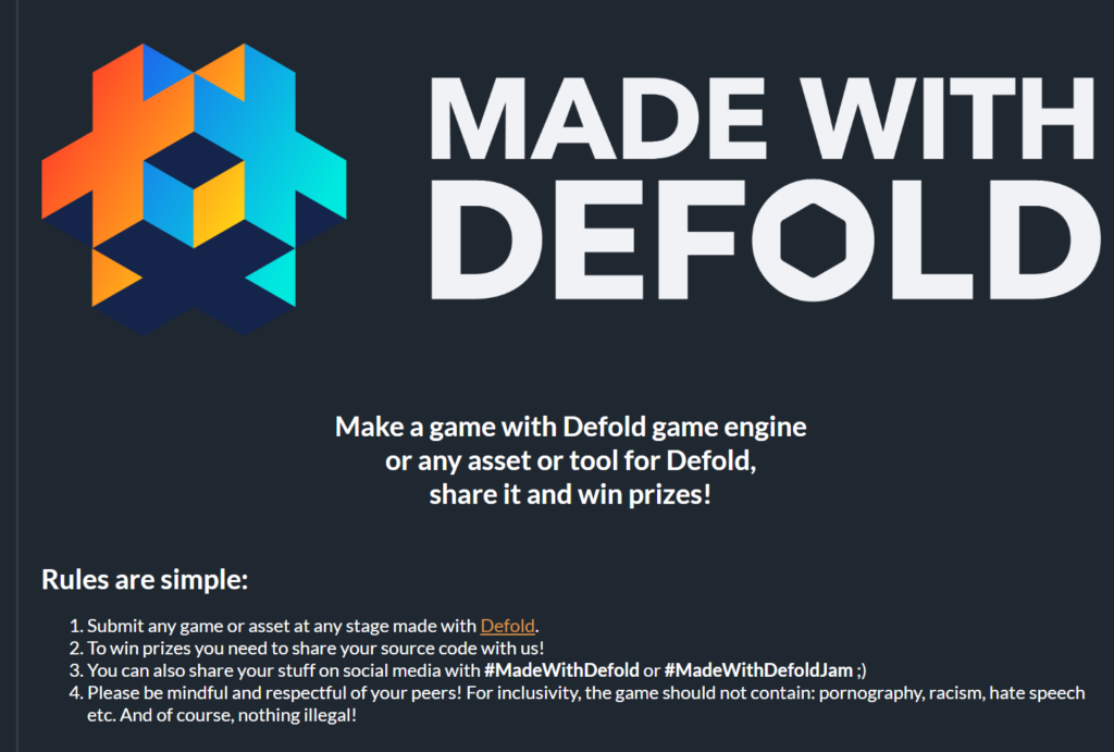 Defold ゲームジャム Madewithdefold Kazupon研究室